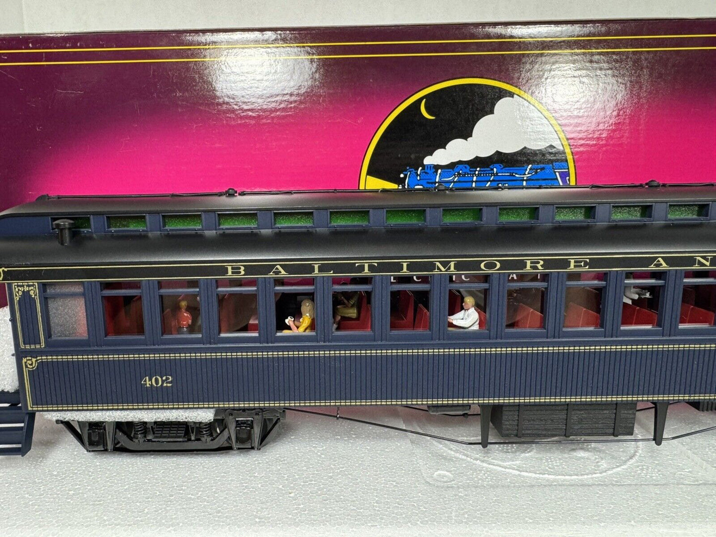 MTH 20-62008 Baltimore & Ohio B&O 64' woodsided coach passenger add-on car NIB