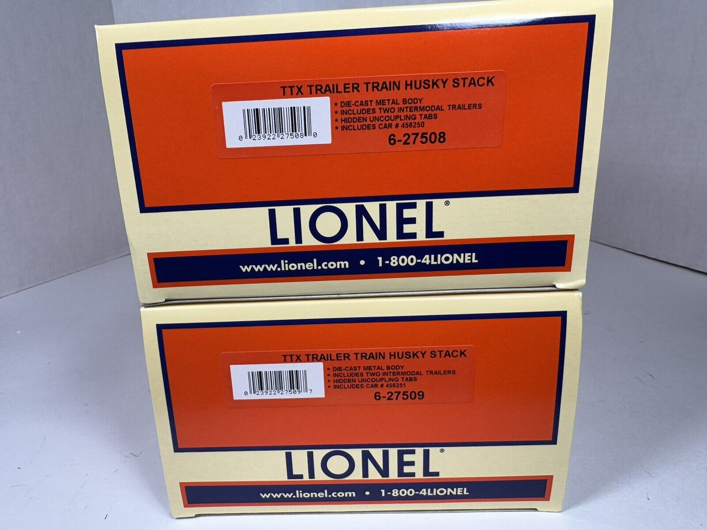 Lionel 6-11871 TTX Trailer Train intermodal husky stack 2-pack NIB