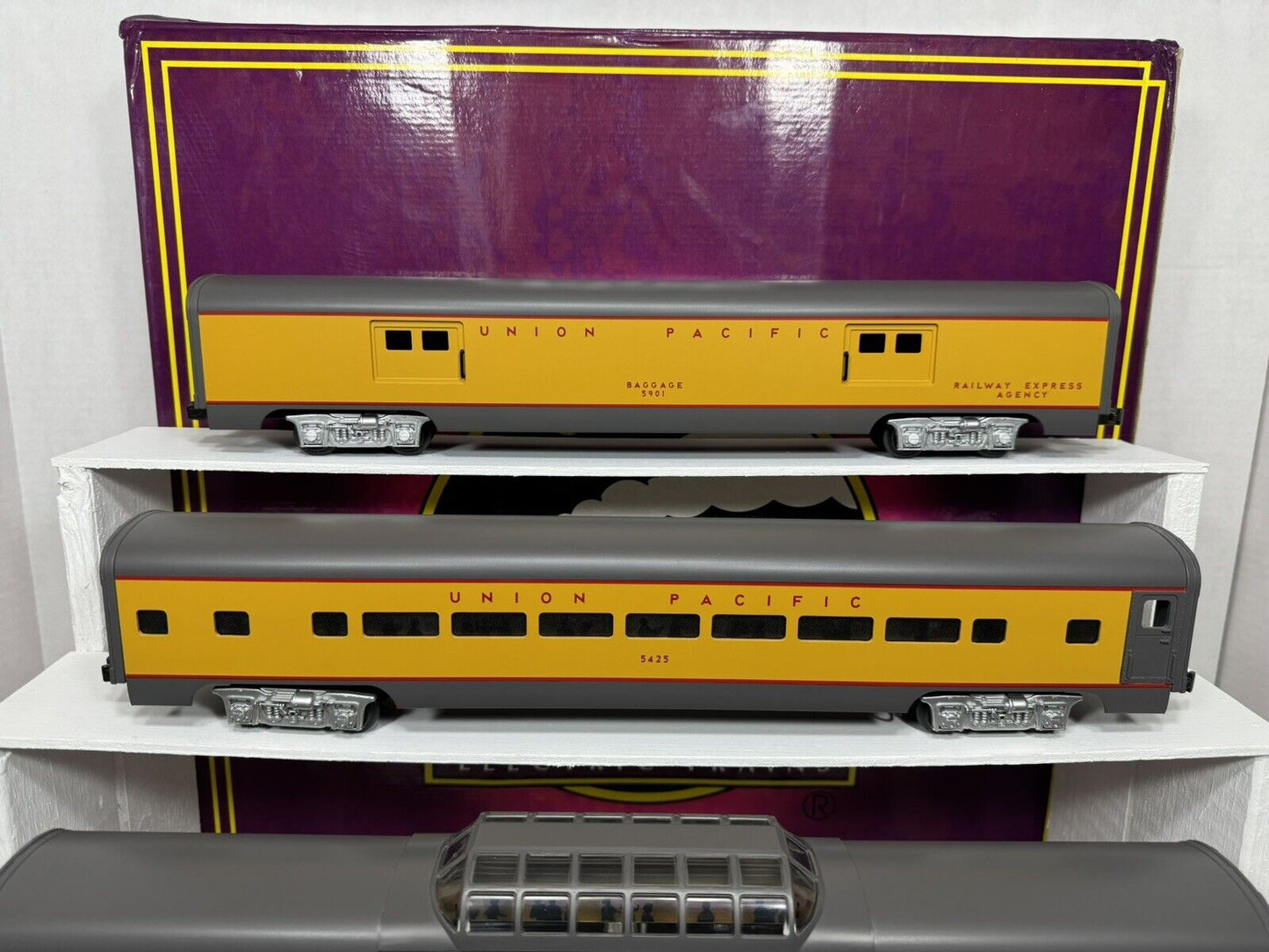 MTH Premier MT-6506 Union Pacific UP 70' aluminum passenger 5-car set EX