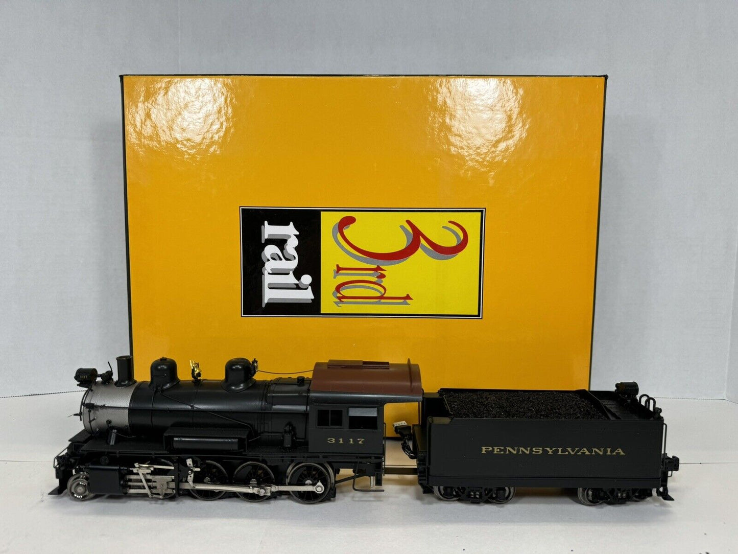 Sunset 3rd Rail Pennsylvania PRR H6sb 2-8-0 steam locomotive & tender #3117