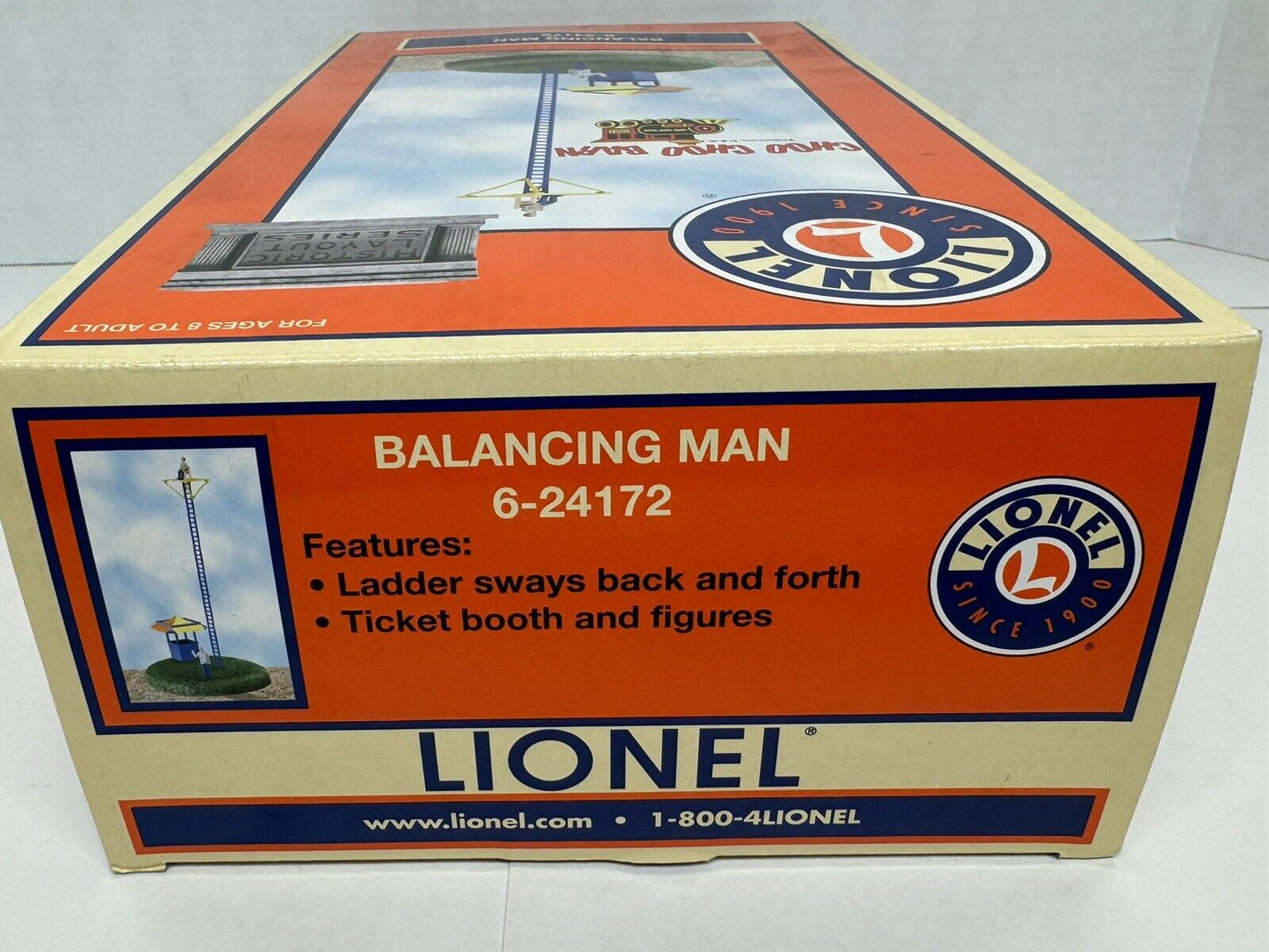 Lionel 6-24712 Choo Choo Barn Balancing Man operating trackside accessory NIB