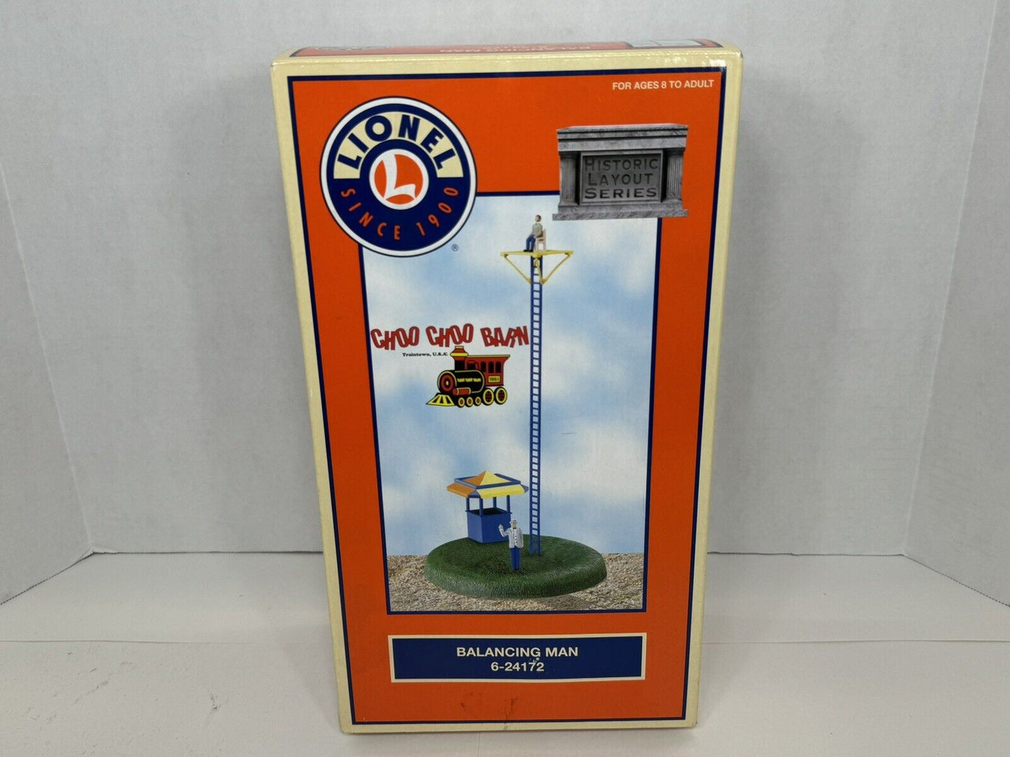 Lionel 6-24712 Choo Choo Barn Balancing Man operating trackside accessory NIB