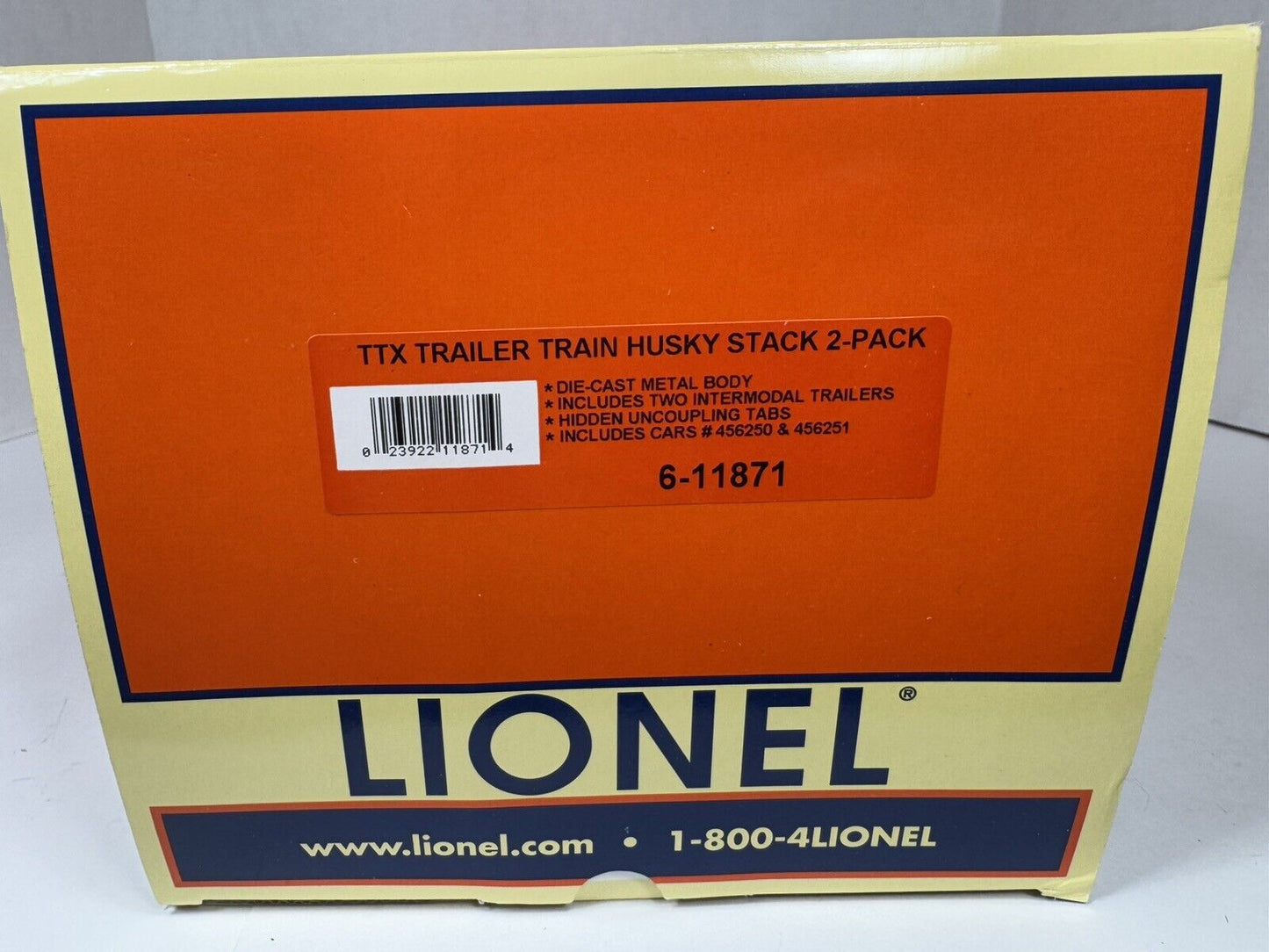 Lionel 6-11871 TTX Trailer Train intermodal husky stack 2-pack NIB