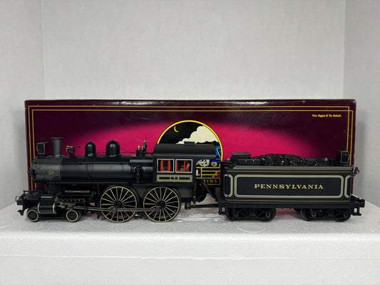 MTH 20-3156-1 Pennsylvania PRR 4-4-0 steam loco & tender #178 PS 2.0 BCR EX