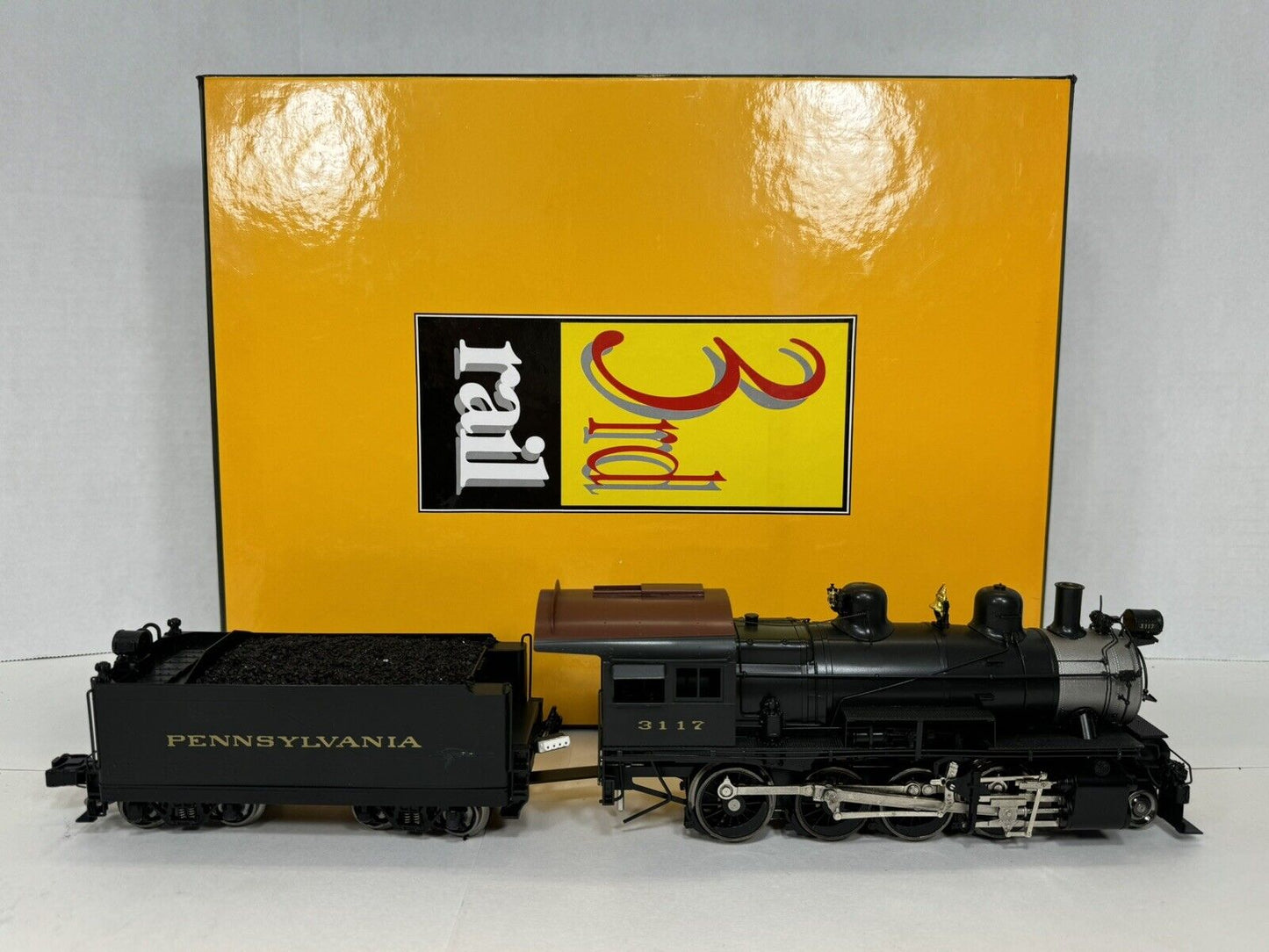 Sunset 3rd Rail Pennsylvania PRR H6sb 2-8-0 steam locomotive & tender #3117